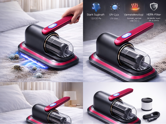 Sängdammsugare Pro™ – UV-ljus, stark sugkraft & HEPA-filter